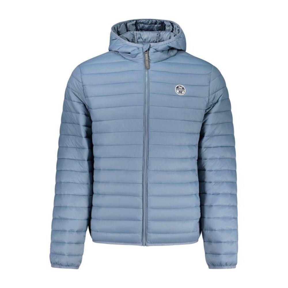 North Sails Polyamide Lightweight Hooded Jacket Men Blue Jackets